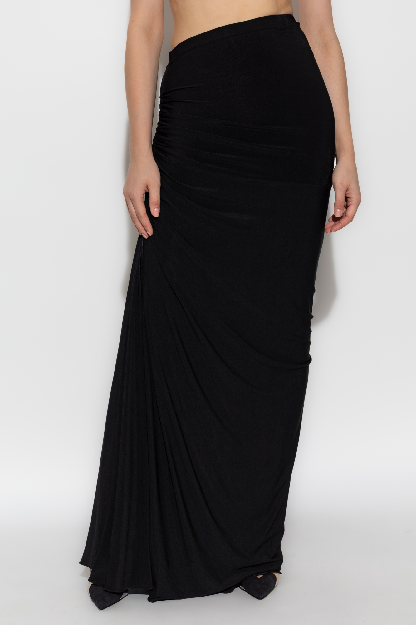 Black Skirt with side draping Alaïa - Vitkac AS